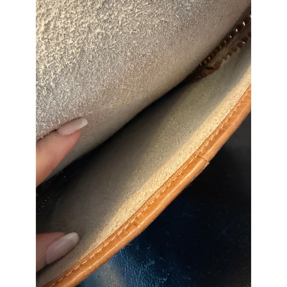 White Hair on Cowhide and Leather Crossbody Bag/Purse - Picture 6 of 14